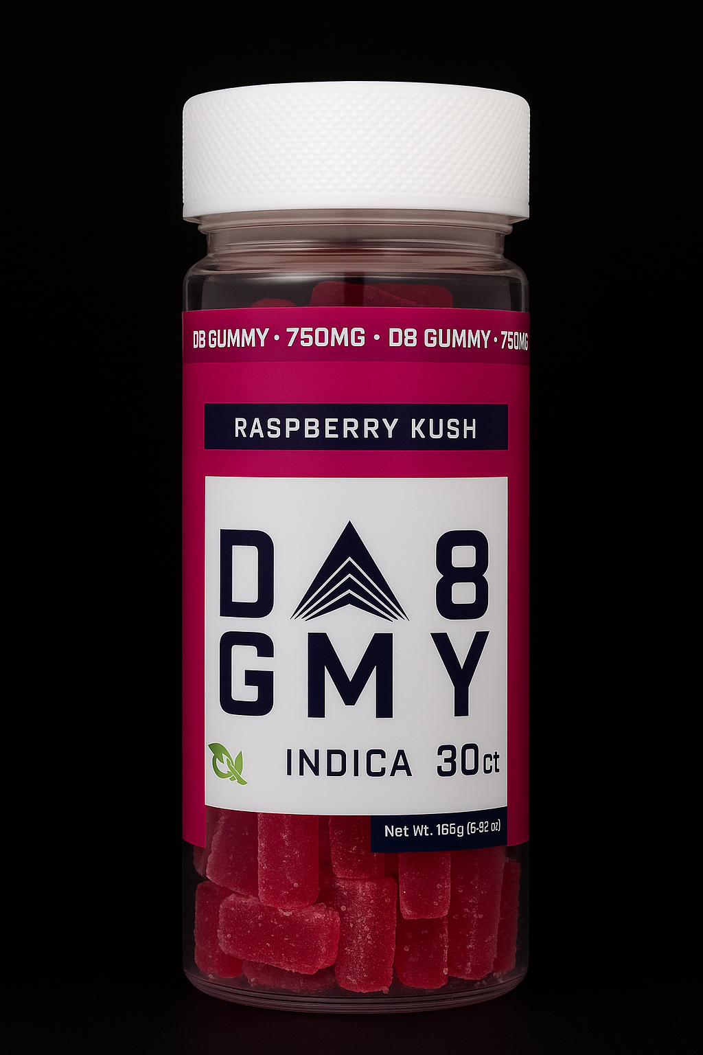 Raspberry Kush (Delta 8 – 750MG, Indica)