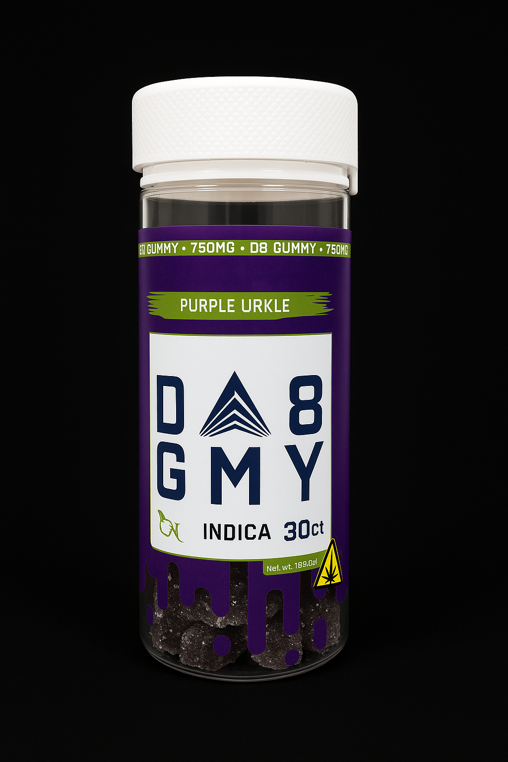 Purple Urkle (Delta 8 – 750MG, Indica)